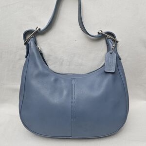 Vintage Y2K Coach Zoe Shoulder Bag Pool Blue Rare Color 9342